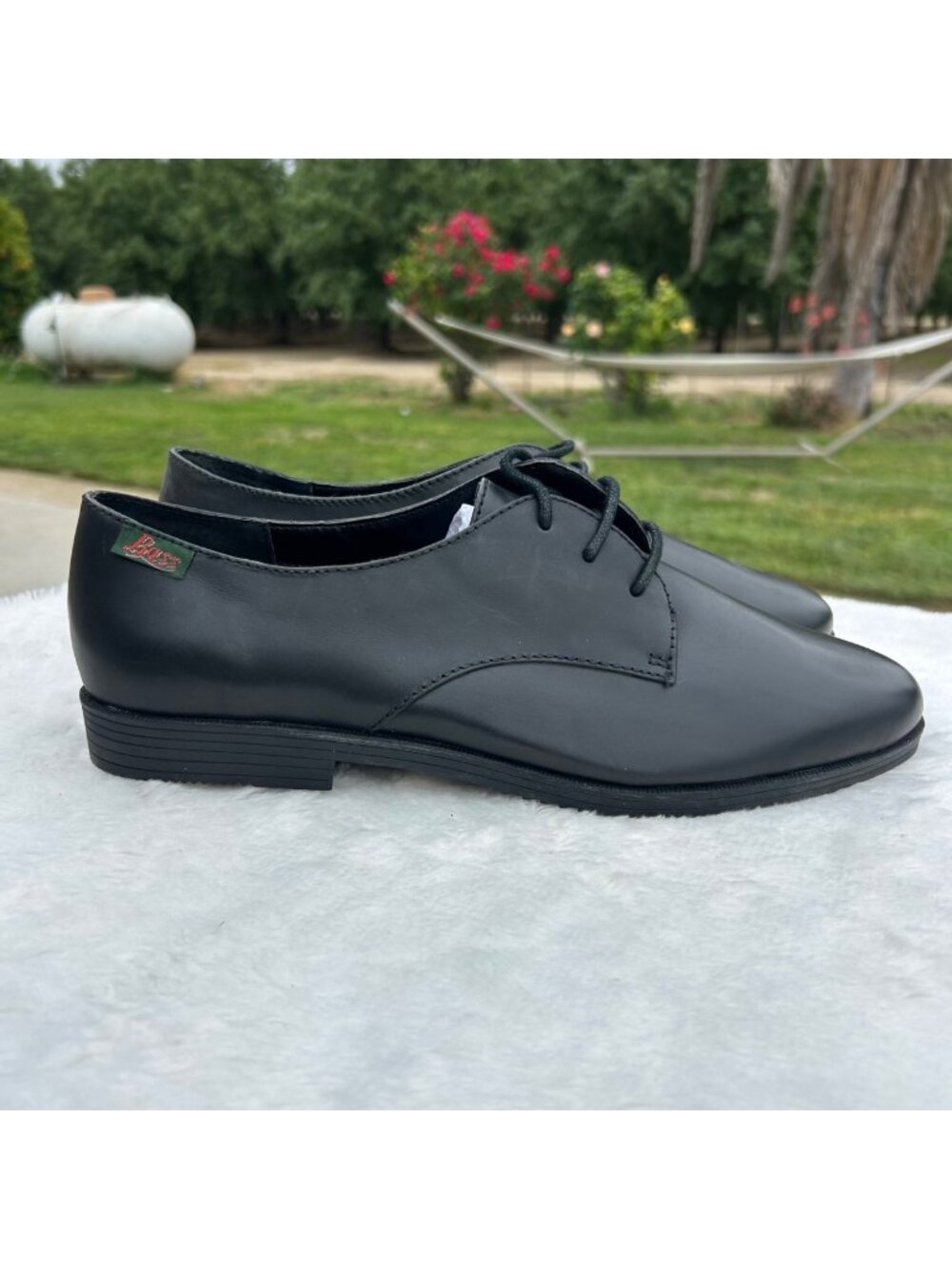 Women's G.H. Bass Susie Black Leather Oxford Comfort Shoes Lace-up Size 11